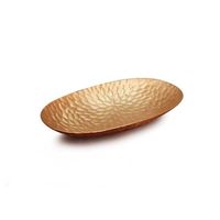 Nouveauté Plateau rond en laiton Design élégant pour servir les aliments et présentoir de table décoratif Décoration de maison de luxe