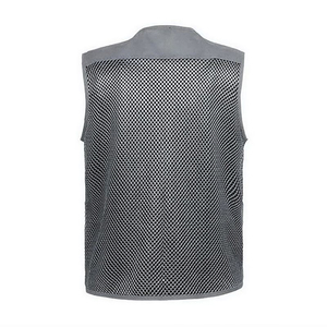 Gilet de pêche personnalisé avec logo, vêtements d'extérieur pour hommes, respirant, sans manches, nouveau style, col en V, gilet de pêche pour hommes - Product Image 2