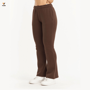 Custom Printed Seamless Yoga <b>Leggings</b> for <b>Women</b> Comfortable Stretch Flared Trousers with Embossed Logo Breathable Sustainable - Product Image 1