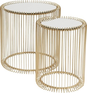 Mesa de centro de hierro negro con marco de Metal, mesa de té, sala de estar - Product Image 4