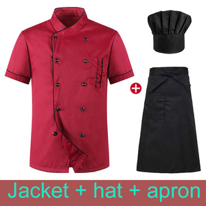 Restaurant élégant Chef manteau femmes hommes chemises pour travail soleil 3 boutons hommes travail chemise femmes uniformes - Product Image 3