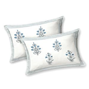 Sábana de Algodón Estampada Floral Azul Suave de Alta Demanda para Dormir a Diario y Decoración del Dormitorio, Suministro Mundial Disponible - Product Image 4