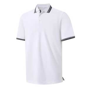 Polos de manga corta para hombre, camisas de golf de algodón, moda informal - Product Image 1
