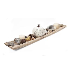 Bol à pâte en bois pour et décoration de la maison bols en bois naturel bougies parfumées pour la décoration de noël - Product Image 4