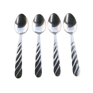 Ensemble de cuillères à salade de haute qualité en ustensiles en acier au meilleur prix Ensemble de couverts Cuillère design plaquée argent - Product Image 1