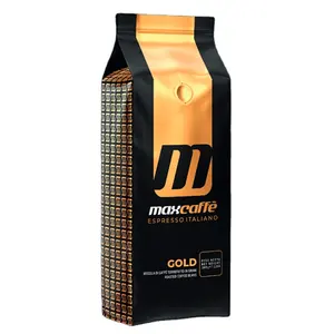 Goût sucré le plus populaire Arabica italien et Robusta Award Winning Roasted Max Caffe Espresso Italiano Gold Coffee Grains