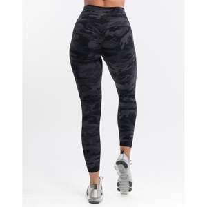 2024 Custom Sports <b>Leggings</b> for <b>Women</b> High-Waisted Spandex Yoga Wear Solid <b>Pattern</b> Fitness <b>Leggings</b> Mid-Waist Type - Product Image 4