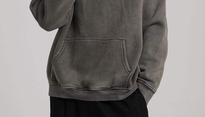 Sweat à capuche d'hiver pour homme de haute qualité 100% coton, style confort optimisé, design vintage personnalisé, taille XS, faible MOQ, vente en gros - Product Image 4