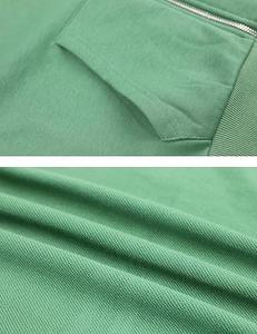 Custom Women's Cotton Terry Long Sleeve <b>Zip</b>-<b>up</b> Turtleneck Hoodie Wholesale Casual <b>Cropped</b> Short Hoodies Winter Washed Techniques - Product Image 6