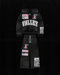 Survêtement personnalisé 100% coton, style décontracté, coupe ample, capuche double couche, lavage à l'acide, impression DTG, poids lourd, respirant, style vintage pour l'hiver - Product Image 1