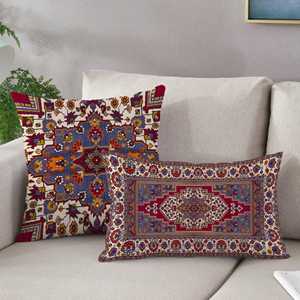 Coussin imprimé au charme bohème : design Kilim unique pour la décoration intérieure, housse + insert - Product Image 2