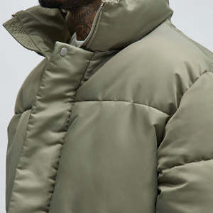 Chaqueta Acolchada para Hombre de Manga Larga, Nueva Llegada de Fábrica, Lona Delgada, Logotipo Frontal Personalizado, Venta al Por Mayor - Product Image 6