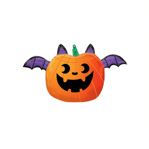 Ballon de fête en forme de citrouille 53x85cm, décoration d'Halloween, sac de 12 pièces - Product Image 2