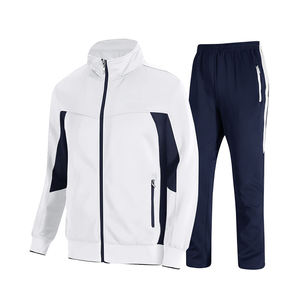 Survêtements de jogging personnalisés confortables avec fermeture éclair, ensembles deux pièces pour hommes - Product Image 5