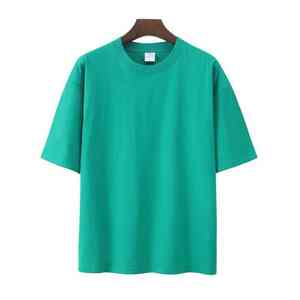 Venta al por mayor 100% algodón 230gsm camisetas de manga corta logotipo personalizable impreso camiseta de gran tamaño de los hombres lavado ácido camiseta - Product Image 3