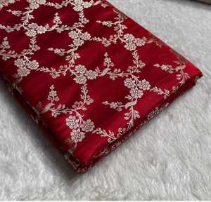 Saris de seda brocados hechos a medida en colores surtidos, reventa para tiendas de ropa y diseñadores indios y paquistaníes - Product Image 3