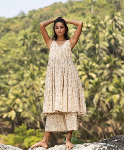 Vestido informal de manga larga con cuello en V para mujer - Product Image 5