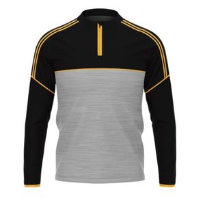 ซิปด้านบน GAA ครึ่งตัวแบบปรับแต่งได้1/4ฟุตบอลผ้าเกลิคมีซิป100% ผ้าโพลีเอสเตอร์ - Product Image 5