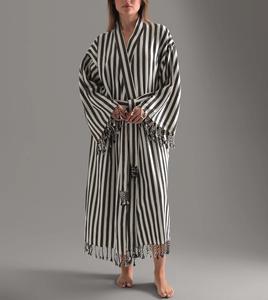 ชุดคลุมอาบน้ำชุดกิโมโนผ้าฝ้ายลายทางผ้าทอจากตุรกี - Product Image 3