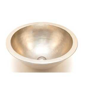 Lavabo de Baño de Cobre de Alta Calidad, Hecho a Mano, para Baños Comerciales y Cocinas, Acabado en Cobre Oscuro - Product Image 2