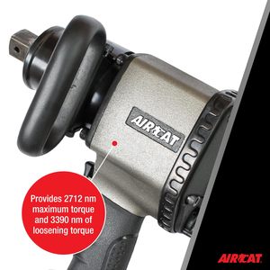 Clé à chocs pneumatique à double marteau avec poignée pistolet, couple de 2 500 pi-lbs, outils OEM personnalisables - Product Image 3