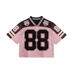 Maillot de football américain surdimensionné en maille pour hommes, sublimé, personnalisé, vêtements de supporter, fournisseur OEM, vente en gros - Product Image 5
