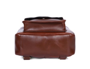 Handcrafted Genuine Leather <b>Mini</b> <b>Backpack</b> Women Small Vintage Brown Zipper Water Resistant Cute Travel Shoulder Bag Fashion City - Product Image 5