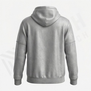 Sudadera con Capucha Personalizada Estilo Vintage, Lavado Ácido, Secado Rápido, Transpirable, Diseño Sólido, con Capucha, para Invierno, con Logotipo, Estilo Urbano - Product Image 2