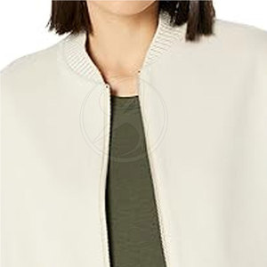 Stylish Winter <b>Women</b> <b>Bomber</b> <b>Jacket</b> Knitted Breathable High Quality Custom Color Stand Collar Custom Logo - Product Image 5
