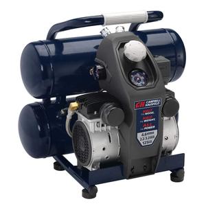 Compresor de Aire Ligero de 4.6 Galones con Doble Tanque, Funcionamiento Silencioso de 68 dB, 125 PSI Máx. con la Mitad del Ruido de las Pistolas de Clavos - Product Image 6