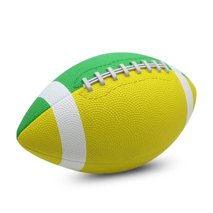 Ballon de rugby personnalisé en cuir Toutes les couleurs Ballon de rugby de haute qualité Logo personnalisé Ballon de rugby de forme ovale - Product Image 1