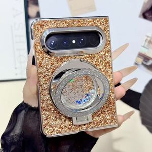 Funda Protectora de Lujo con Brillantina y Soporte para <span class=keywords><strong>Huawei</strong></span> Pura X - Product Image 2