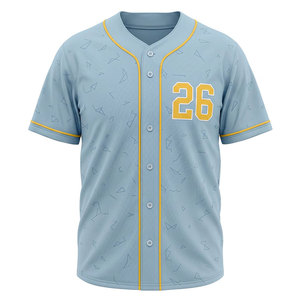 Maillot de baseball pour hommes, tissu durable, coupe confortable, maillot de baseball parfait pour l'entraînement et les compétitions - Product Image 1