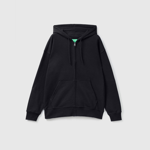 Chaqueta polar de invierno 100% algodón con capucha y cremallera unisex personalizada al por mayor con logotipo estampado abullonado para hombre a precio razonable - Product Image 6
