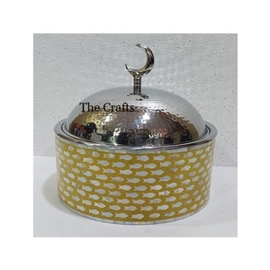 Marmite de service en bois au design admirable avec couvercle en verre marmite de taille personnalisée pour mariage usage spécial - Product Image 4