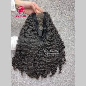 Perruque bouclée birmane en dentelle HD, cheveux naturels raides, qualité supérieure, cheveux vietnamiens bruts, produit très vendu, cuticules alignées - Product Image 4