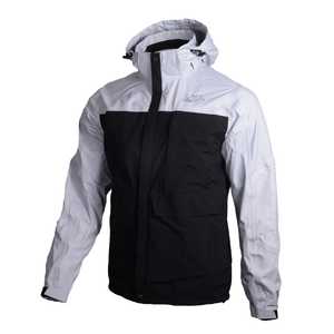 OAAX Coupe-vent à coque souple à revêtement imperméable pour homme Style fitness décontracté avec remplissage en polyester Veste coupe-vent résistante à l'eau - Product Image 2