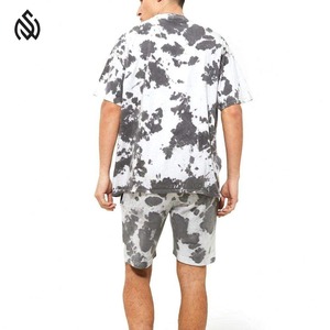 Conjunto de Verano para Hombre, Dos Piezas, Camiseta y Pantalones Cortos con Lavado Ácido, Poliéster/Algodón, Transpirable, Tallas Grandes, Logotipo Personalizado - Product Image 2