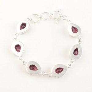 Pulsera de Plata Hecha a Mano con Circonita Natural de 7 a 9 Pulgadas, Plata de Ley 925, Diseño Clásico Simple y Lujoso, Joyería, Regalo de Aniversario - Product Image 4