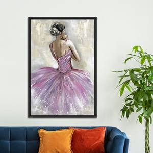 ศิลปะบนผืนผ้าใบพิมพ์ลายสวยงามสำหรับการตกแต่งบ้านสมัยใหม่ - งานศิลปะแบบแบน กรอบสีดำ - Product Image 1