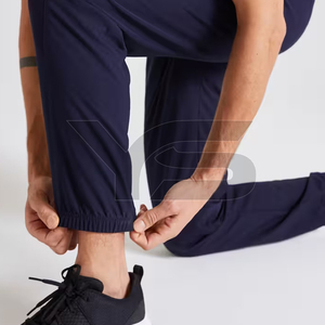 Pantalon de survêtement pour homme 100% coton coupe-vent respirant personnalisé - Fermeture à cordon de serrage Poches latérales avec option multicolore - Product Image 6