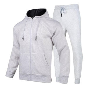 ชุดวอร์มผู้ชายคุณภาพสูงสำหรับฤดูหนาว สไตล์สตรีทแวร์ ขายดี รับสกรีนโลโก้ ซิป ระบายอากาศได้ดี ผลิตจากโพลีเอสเตอร์/ไนลอน ขายส่ง - Product Image 3