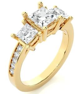 Bague de mariage hip-hop en argent sterling personnalisée avec sertissage de moissanite pour unisexe - Product Image 1