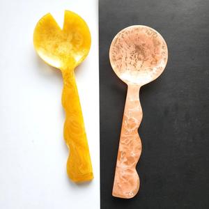 Servidor de ensalada de resina multicolor El mejor diseño para uso en la cocina y nuevos estilos para servir cuchara de ensalada - Product Image 1
