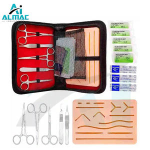 Kit de herramientas de sutura de práctica de embalaje personalizado de alta calidad para entrenamiento de sutura quirúrgica, kit de entrenamiento de habilidades de sutura instrumento médico - Product Image 1