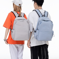 Sac à dos unisexe mignon de grande capacité avec porte-clés singe, sac d'école pour adolescents, sac à dos de voyage imperméable avec fermeture éclair, durable