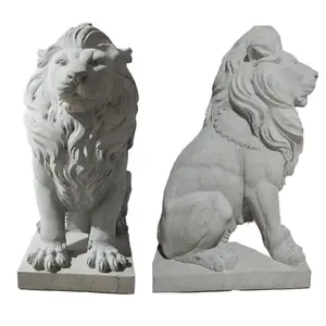 RF vivid design large concrete cement lion statue decorative house front door molds