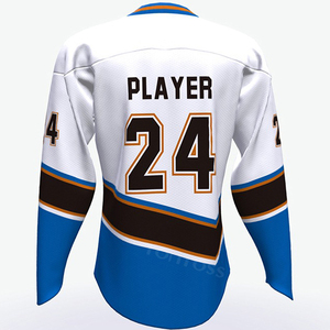 Maillot de hockey sur glace personnalisé de haute qualité en gros, design personnalisé par sublimation, vêtements d'équipe portables, qualité supérieure, 2025 - Product Image 2