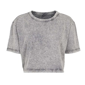 Hommes lourds T-Shirt lavé à la pierre conception personnalisée impression col rond manches t-shirts t-shirts - Product Image 5