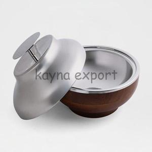 Latest Dome Top design Best selling Hammered style two tone finished Metal Hot pot Warmer High Quality metal Casserole Pot - Product Image 5